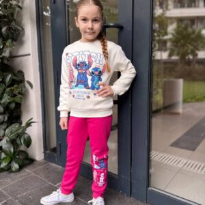 kız Çocuk Şardonlu baskılı takım