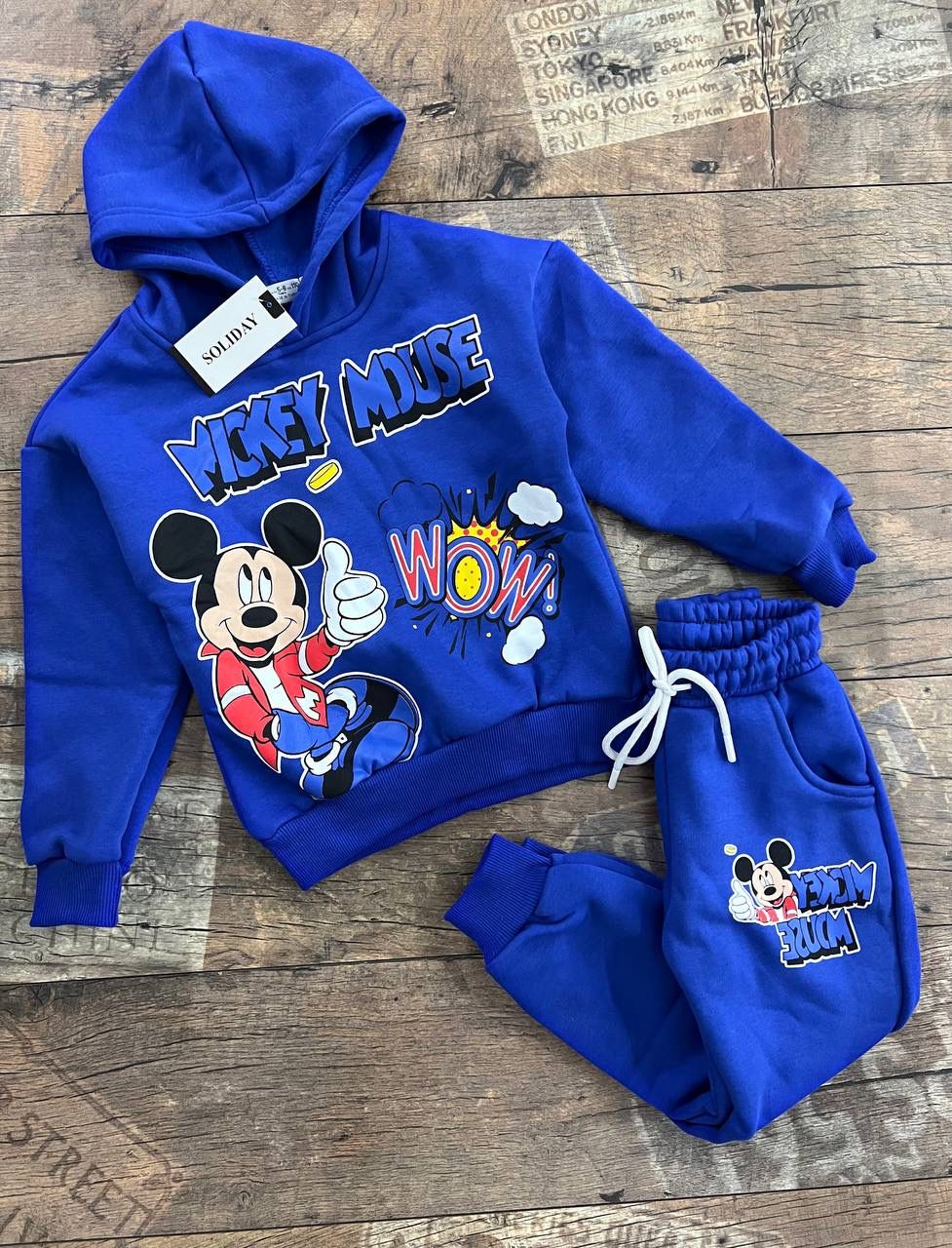 erkek Çocuk Şardonlu kapşonlu takım