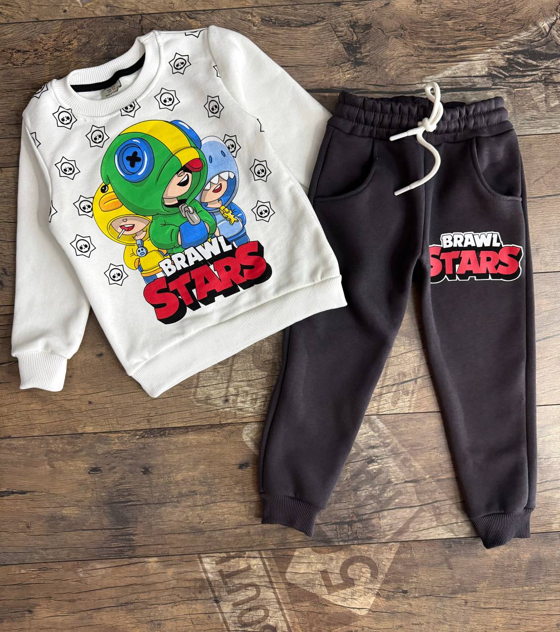 Erkek Çocuk 3ip Şardonlu Baskılı Takım - Görsel 2