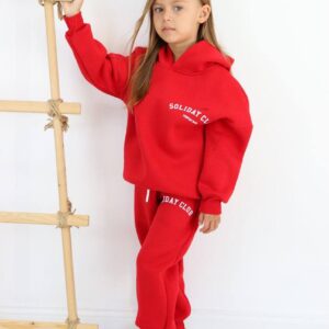 kapşonlu Şardonlu Çocuk takım