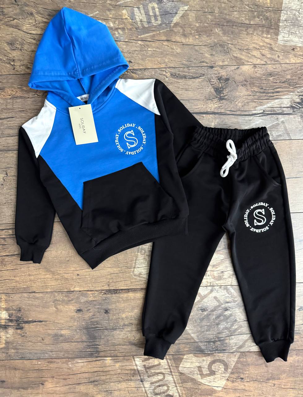 Enjeksiyon Baskı Kapşonlu Erkek Çocuk Takım - Görsel 2