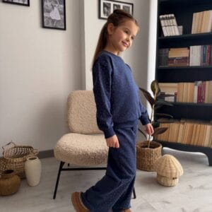 Taş Nakışlı Kız Çocuk Alt Üst Takım