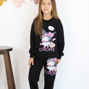 Kız Çocuk 2İp Baskılı Alt Üst Takım