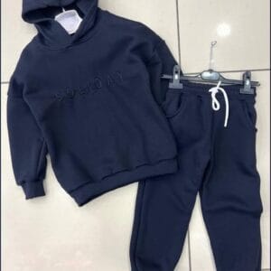 Çocuk Kapşonlu Şardonlu Takım