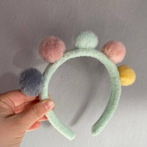 Peluş Ponponlu Taç