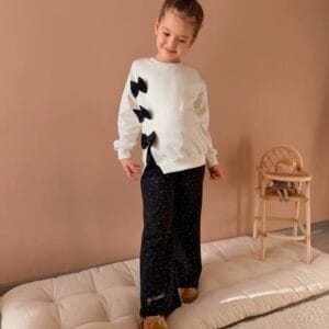 Fiyonk Detaylı Taşlı İspanyol Paça Takım