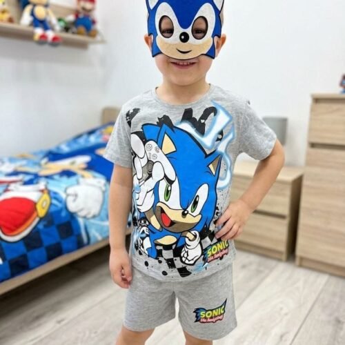 ERKEK ÇOCUK MASKELİ ŞORTLU TAKIM